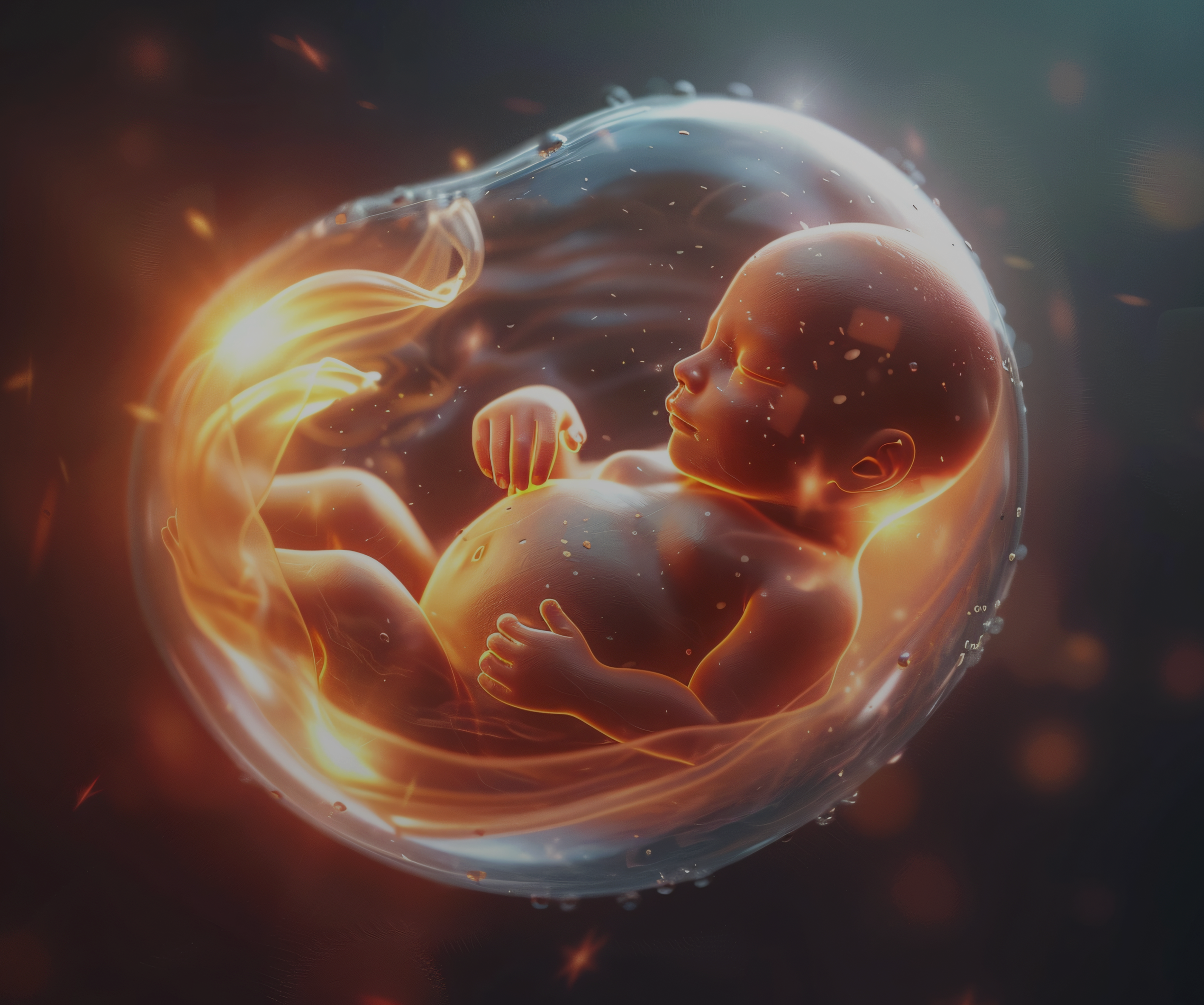 Fetus in womb